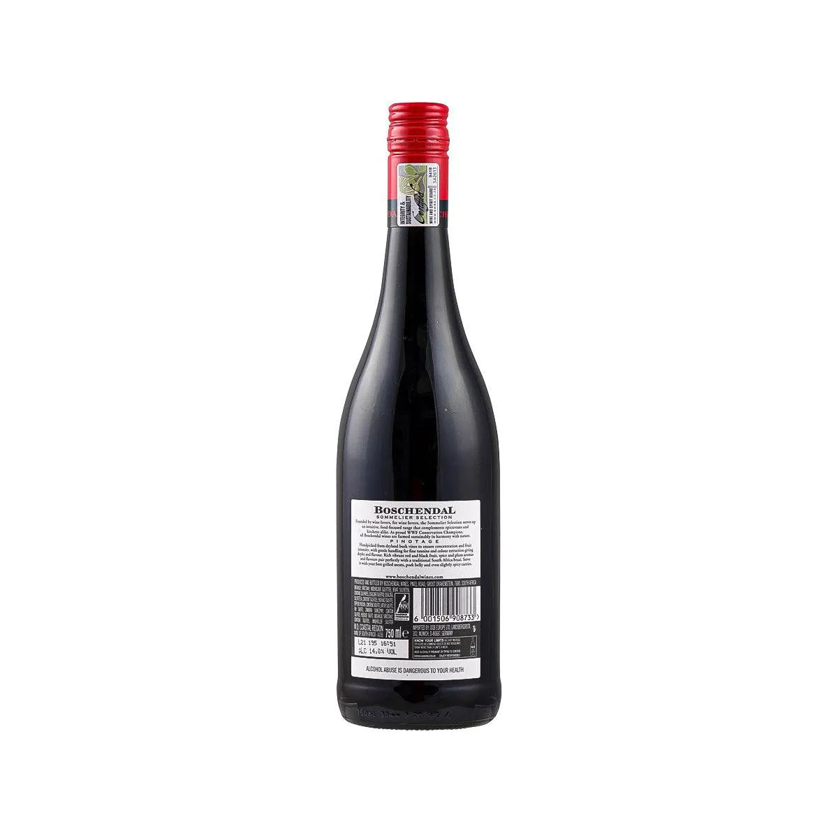 BOSCHENDAL Sommelier Selection Pinotage 19/21 (750mL)