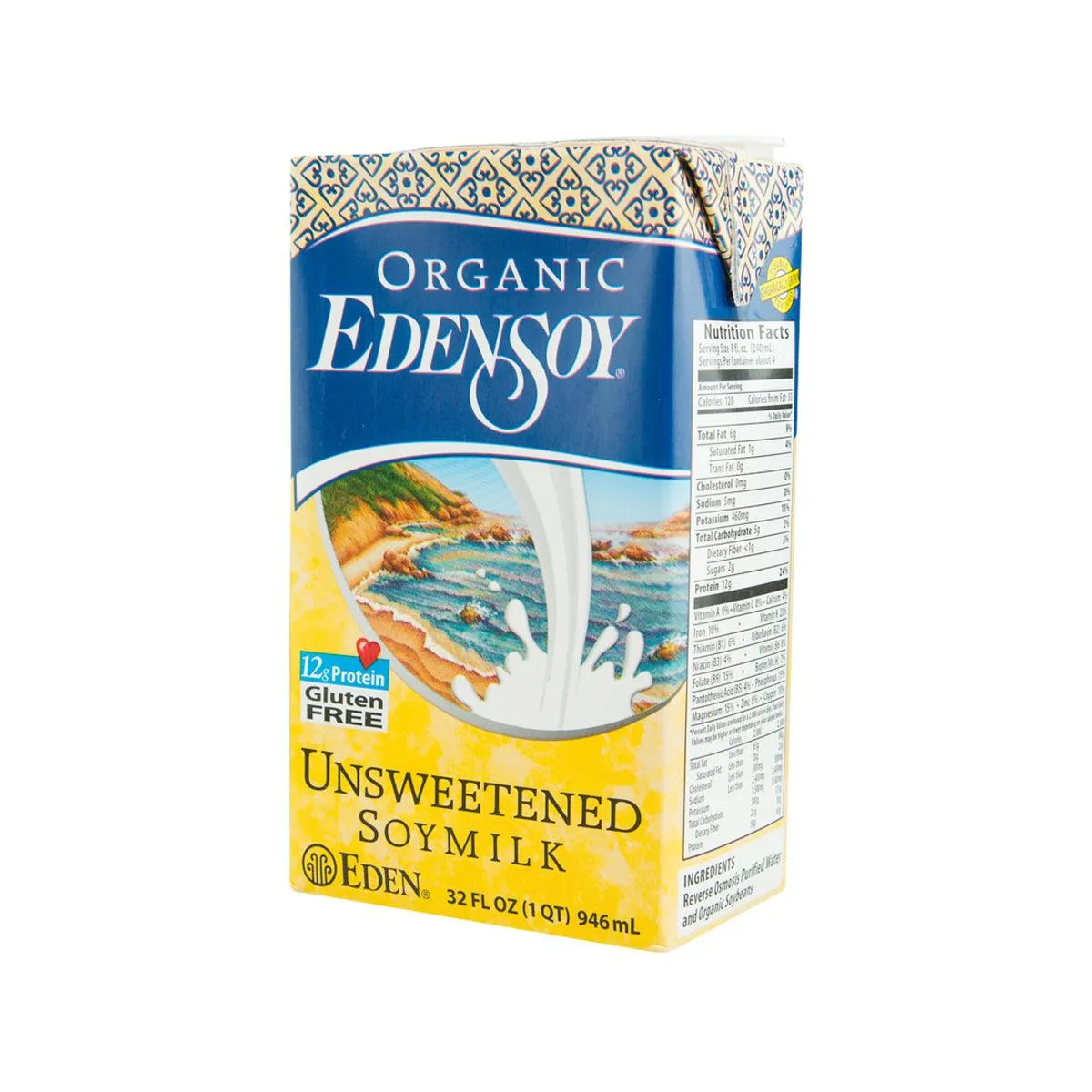 EDENSOY Organic Unsweetened Soymilk  (946mL)