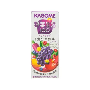 KAGOME Yasai Seikatsu 100 Berry Salad Vegetable & Fruit Juice  (200mL)
