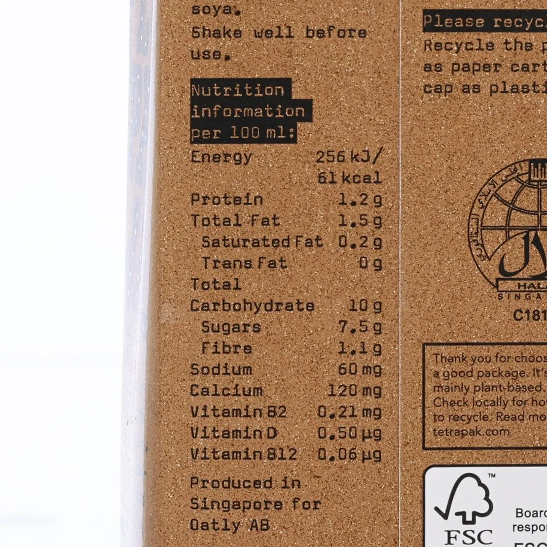 OATLY Oat Drink - Chocolate  (1L)