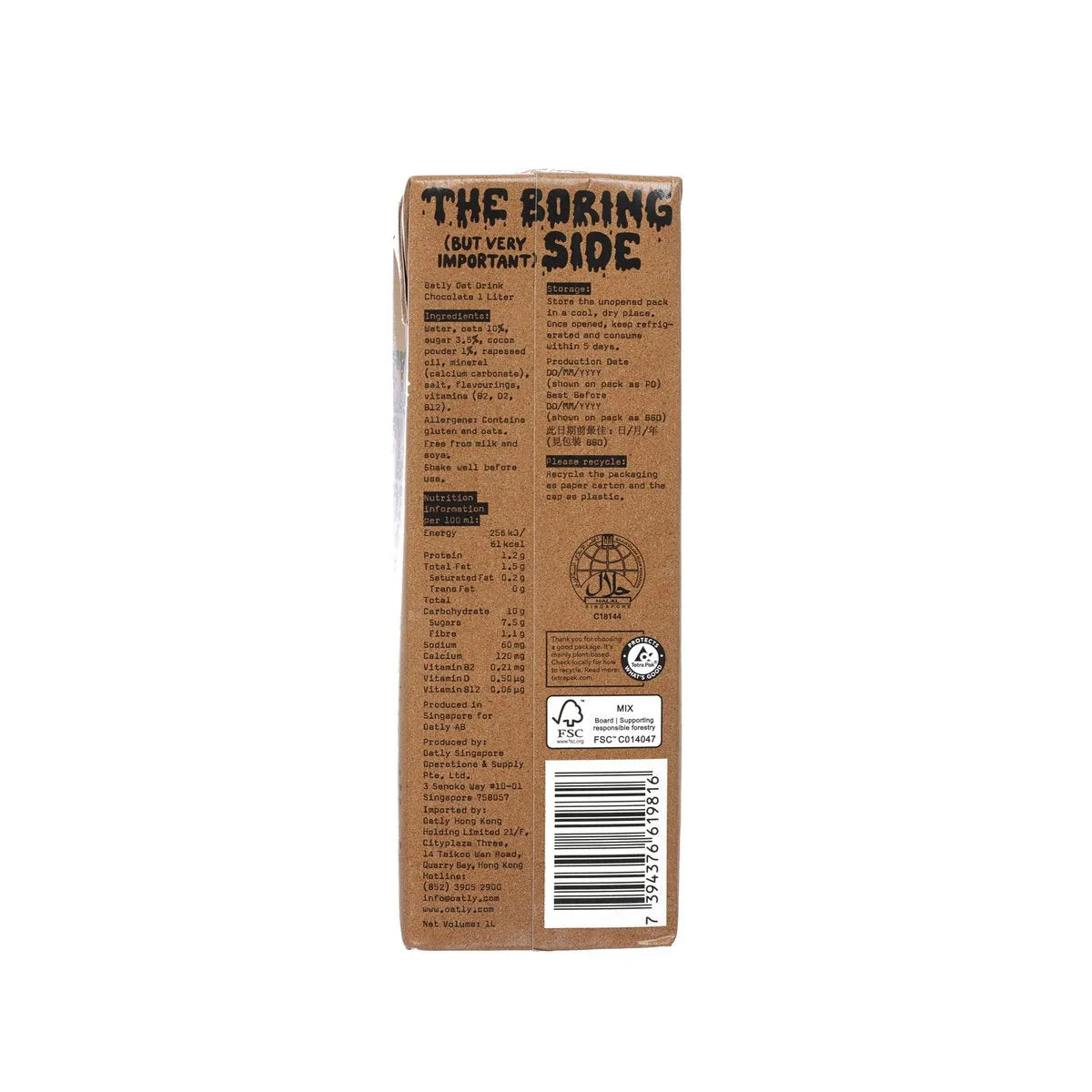 OATLY Oat Drink - Chocolate  (1L)